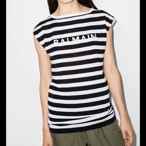 BALMAIN long sleeveless T-shirt